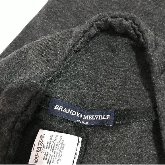 SOLD New Brandy Melville Dark Grey Jaycee Legging - Picture 3 of 3